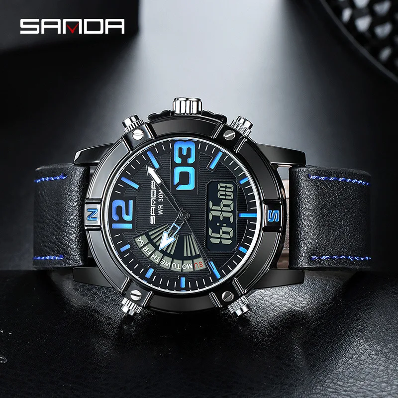 2019 брендовые роскошные часы для мужчин студентов подростков кожаные