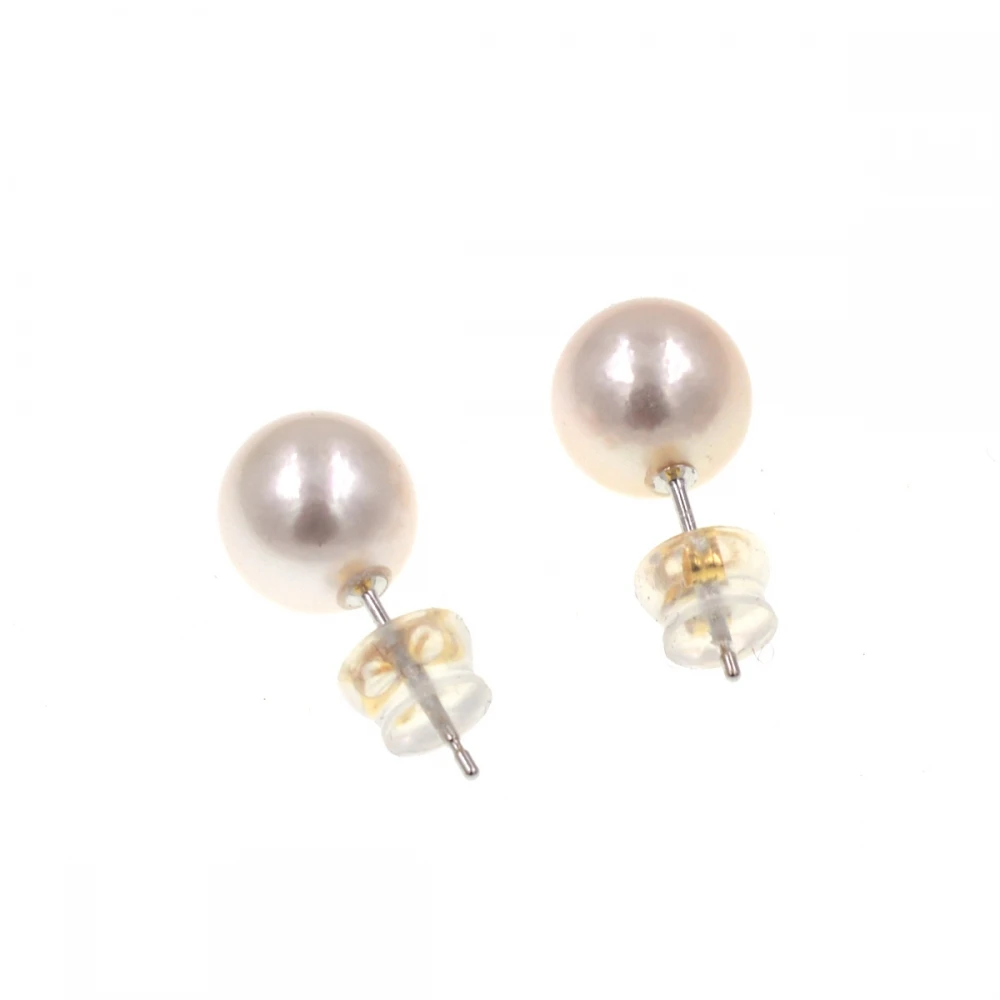 Белые серьги гвоздики Akoya 8 5 мм Классические рождественские подарки|pearl stud earrings|stud