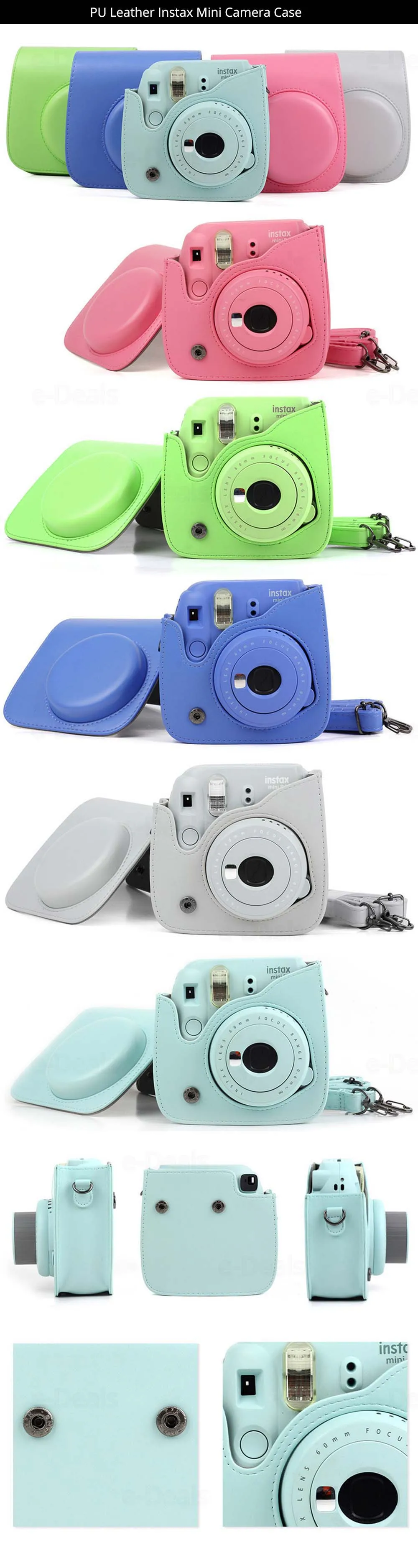 Fujifilm Instax Mini 9 мгновенных Фильм Камера с селфи зеркало/крупным планом объектив+ 20 листов Fuji белый пленка Фотобумага+ альбом+ PU Чехол
