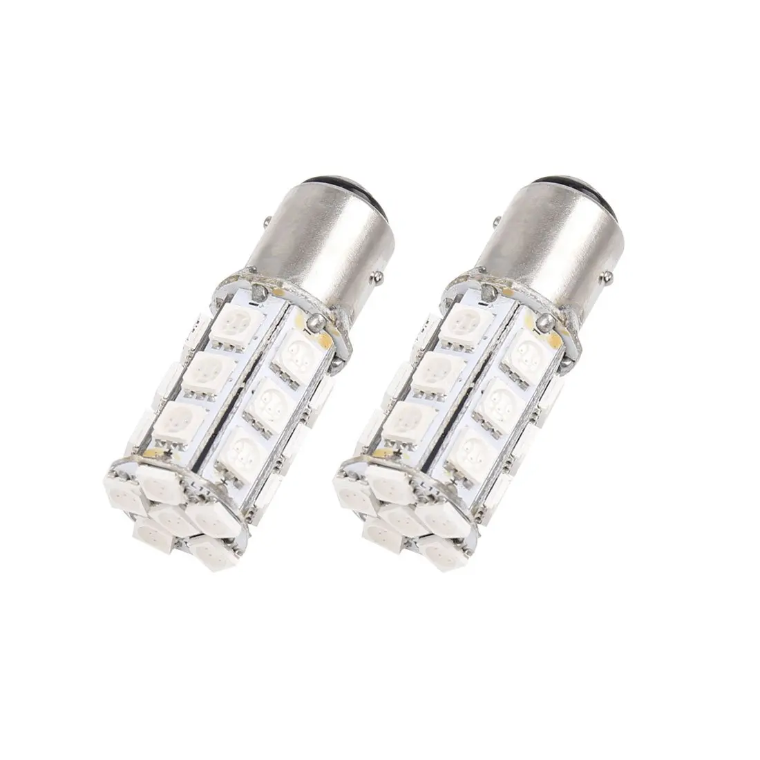 Uxcell 2 шт. 1157 BAY15d красный 24 5050 SMD LED Вт Автомобильный задний тормоз Запасная лампа