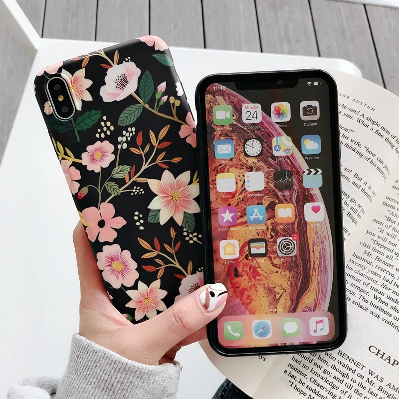Модный чехол для iPhone X XR XS Max 6 6s 7 8 Plus мягкий из ТПУ IMD летние Чехлы в стиле ретро |