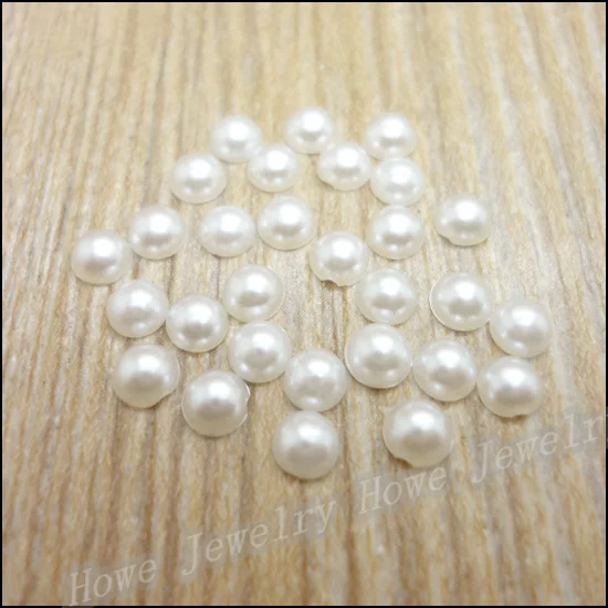 

Бесплатная доставка, 12000 шт./лот, 4 мм, цвета слоновой кости, полукруглые, с плоской задней поверхностью, имитация жемчуга ABS для самостоятельн...