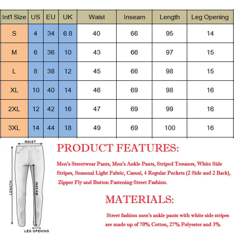 Fashion Casual Sportwear Pencil Pants Men's Jogger Slim Fit Streetwear Mens Track Jogging Trousers Sweat | Мужская одежда