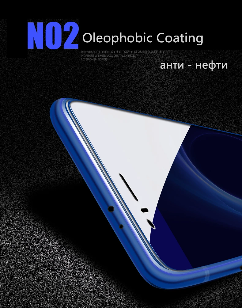2 шт закаленное стекло для Xiaomi mi 6 mi 6 защита экрана 9H 2.5D защита от Blu-Ray Закаленное стекло Защитная пленка для Xiaomi mi 6