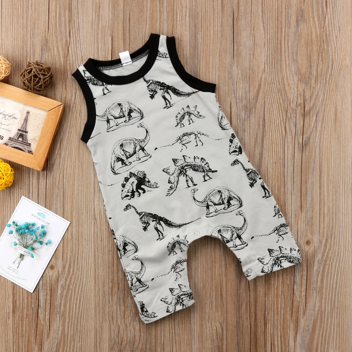 

Newborn Baby Boys Girls Summer Dinosaur Romper Jumpsuit Outfits Clothes One Piece Set Fashion Casual Cotton O neck Clothing