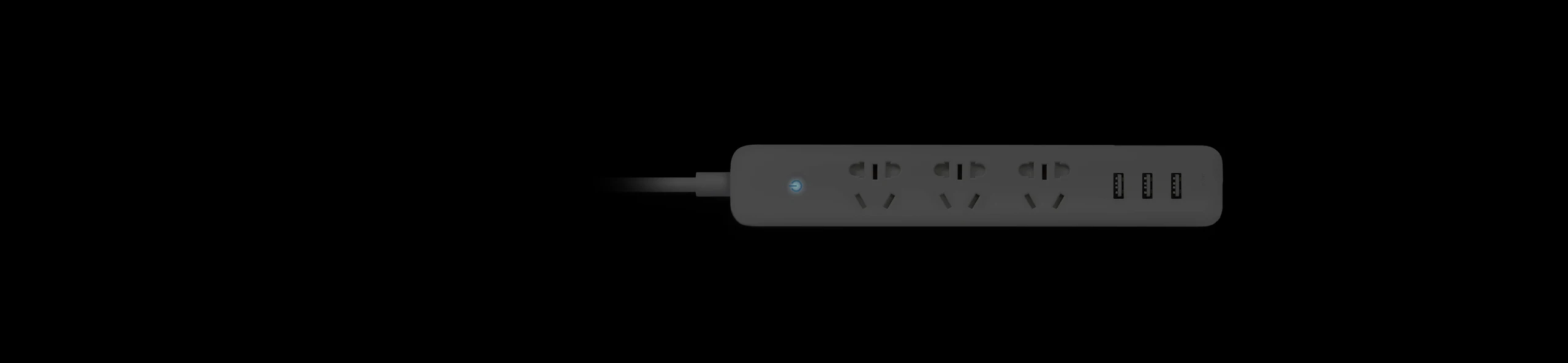 Белый Xiaomi Smart power Strip приложение управление розетка Быстрая зарядка 3 USB+ 3 розетки стандартный разъем интерфейс расширение ЕС США - Цвет: Белый