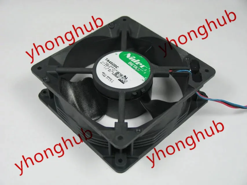 Nidec TA450DC B34578 26 ALC 930379 постоянного тока 48В 0.20A 120x120x38 мм Сервер вентилятор