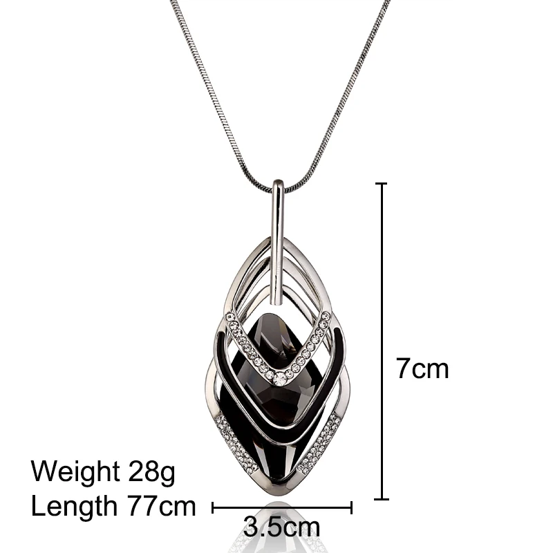 Женская веревочная цепочка YAOLOGE эффектные ожерелья свитера и подвески с