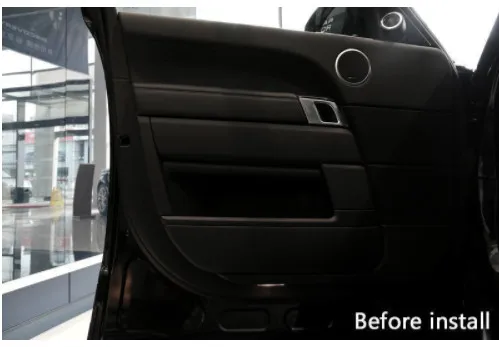 

ABS Chrome Car Interior Door Decoration Strips Trim For Land Rover Range Rover Vogue L405 2014-2017 Car Accessories 4pcs/set