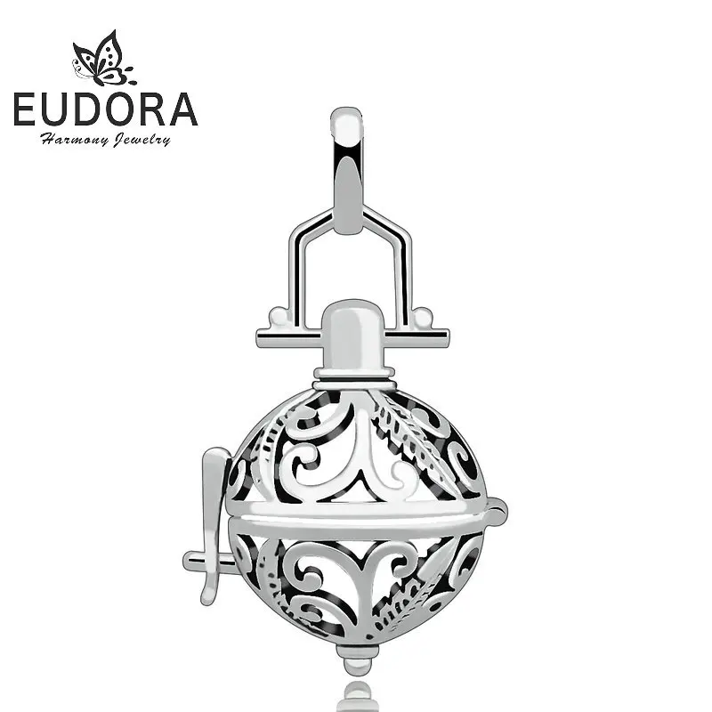 EUDORA 5 шт. 18 мм модный медальон с серебряными листьями кулон подходит для