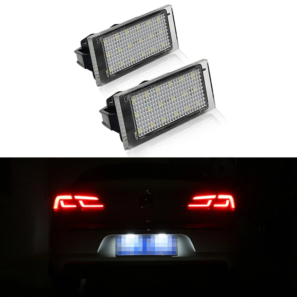 2pcs No Error Car LED License Plate Lights For Renault Megane 2 Clio Laguna 3 Twingo Master Vel Satis | Автомобили и мотоциклы
