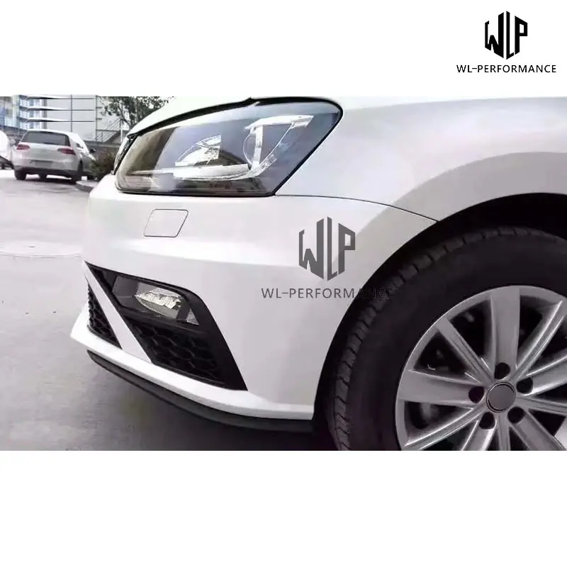 Polo GTI Style PP Неокрашенный автомобильный передний бампер задний диффузор для Volkswagen