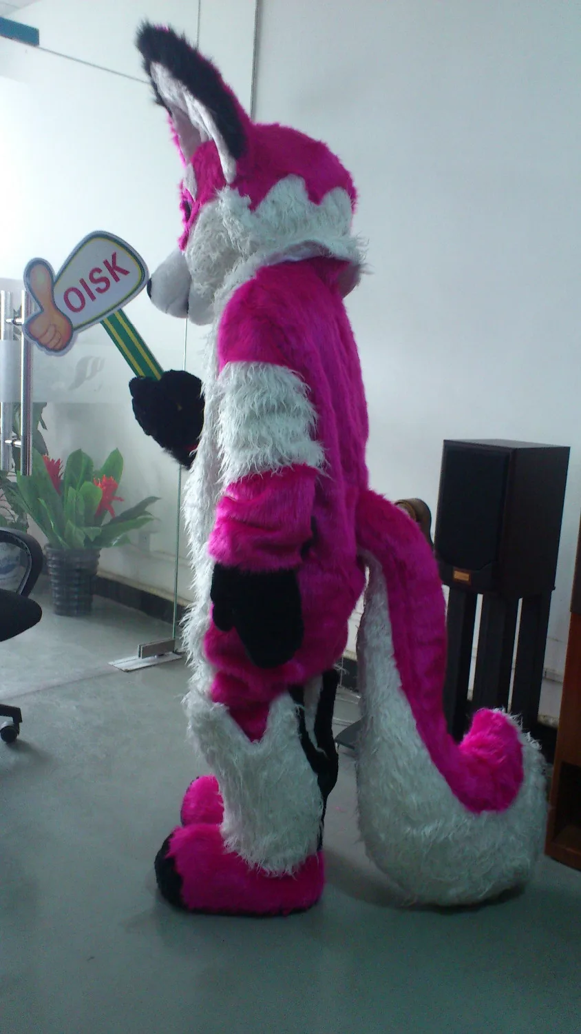 OISK Custom Чихуахуа лиса меховой костюм талисмана Хэллоуин Рождество день рождения