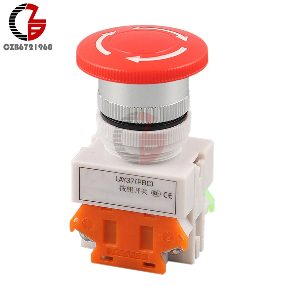 Кнопка аварийной остановки 1NO 1NC DPST AC 660 В и 10 А|switch switch|emergency push button switchemergency stop switch |