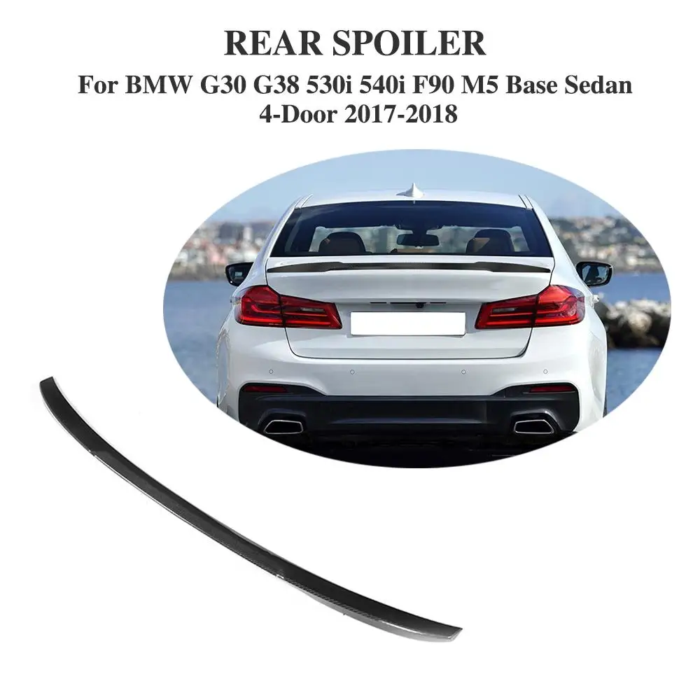 Карбоновый спойлер заднего бампера для губ Стикеры BMW G30 530i 540i F90 M5 база седан 4