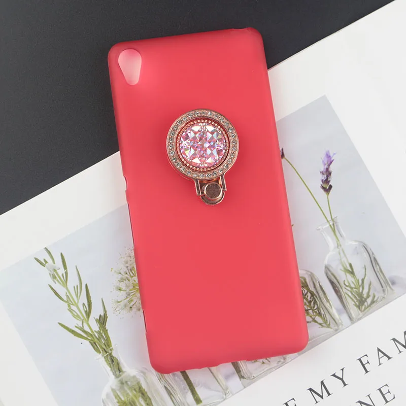 DimondRing Red Мягкий чехол из ТПУ для sony Xperia X XA Ultra XA1 XA2 XA3 XZ1 XZ2 XZ3 XZ4 L1 L2 L3 E5 чехол для телефона с пчелиным жемчугом и бриллиантами - Цвет: DimondRing Red