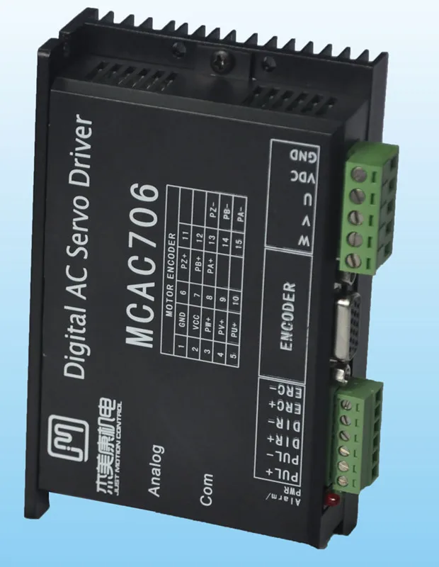 200 Вт 36VDC 0.64N. m NEMA24 экономичный AC Серводвигатель комплект 1250 line 3000 об/мин JMC 60ASM200 +