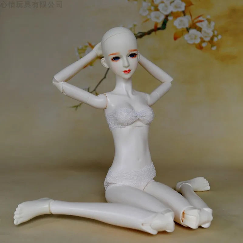 3D глаза голые 1/3 кукла Синьи 60 см/Оригинальная тело двойное колено локоть/макияж
