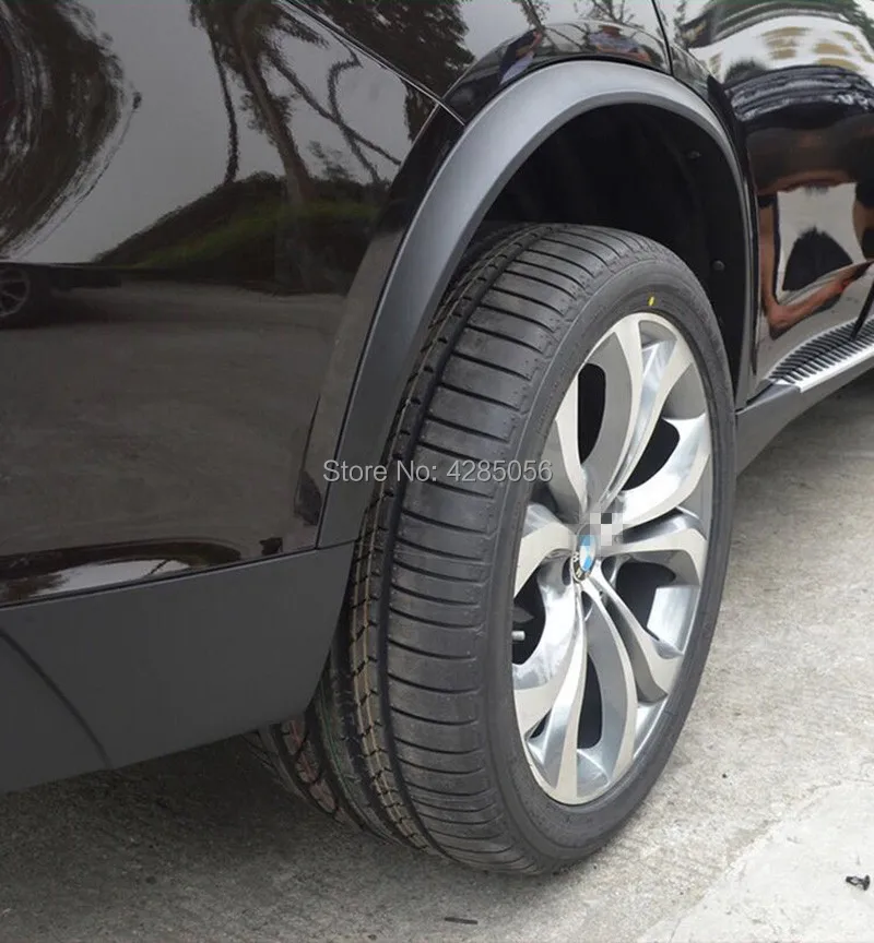 X5 PP Авто сбоку Fender Flare формовочные Планки матовый черный колеса автомобиля арки