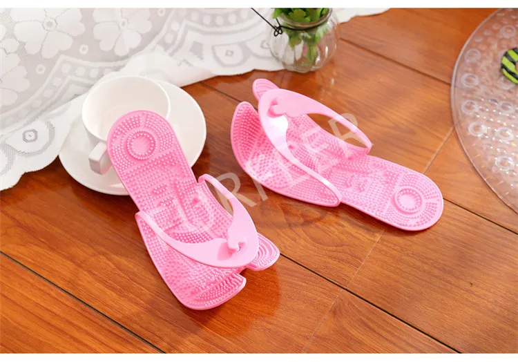 Men's Summer Swimming Beach Flip Flops Traveling Airplane Hotel Shoes Home Massage Slippers Men Foldable Slides Outdoor Sandals