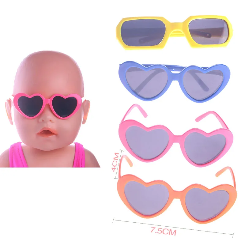 

Очки для кукол Кукла в форме сердца очки для кукол 18 дюймов или 43 см аксессуары для кукол отправка детского подарка на день рождения