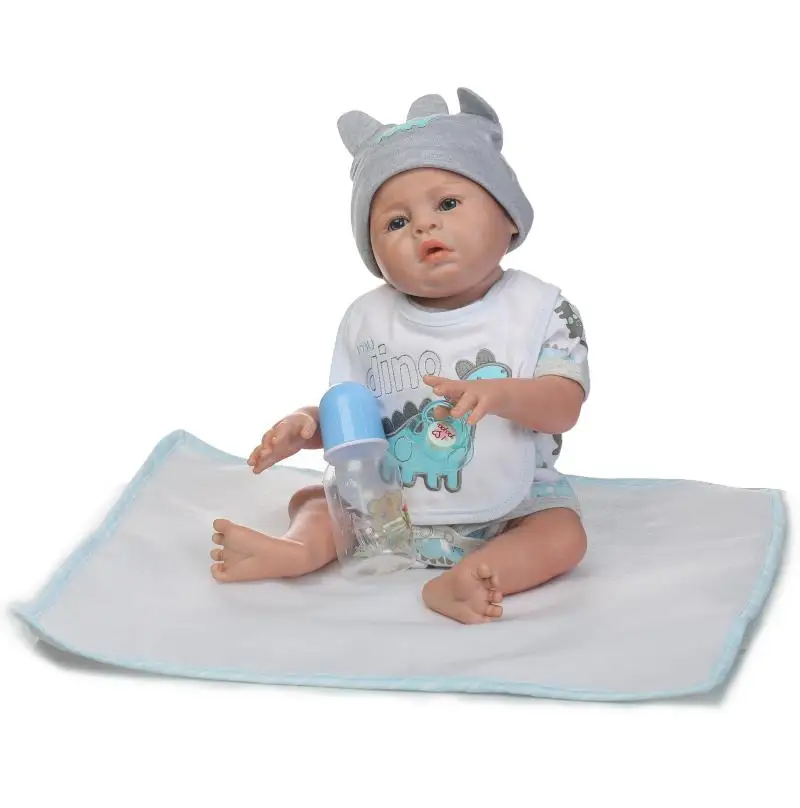 

Кукла-реборн NPKDOLL, полностью силиконовая, с волосами, 20 дюймов, 50 см