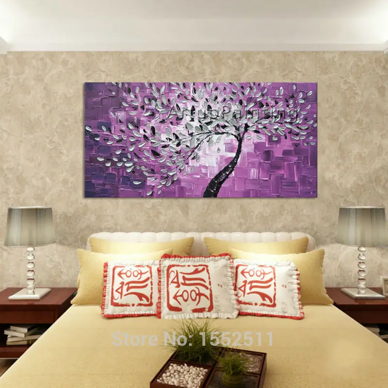 Style H Цветок Ручная роспись стены Picture quadros мастихином Абстрактная живопись маслом холст Книги по искусству современный дом Куадрос украсить гостиную - Цвет: Style H