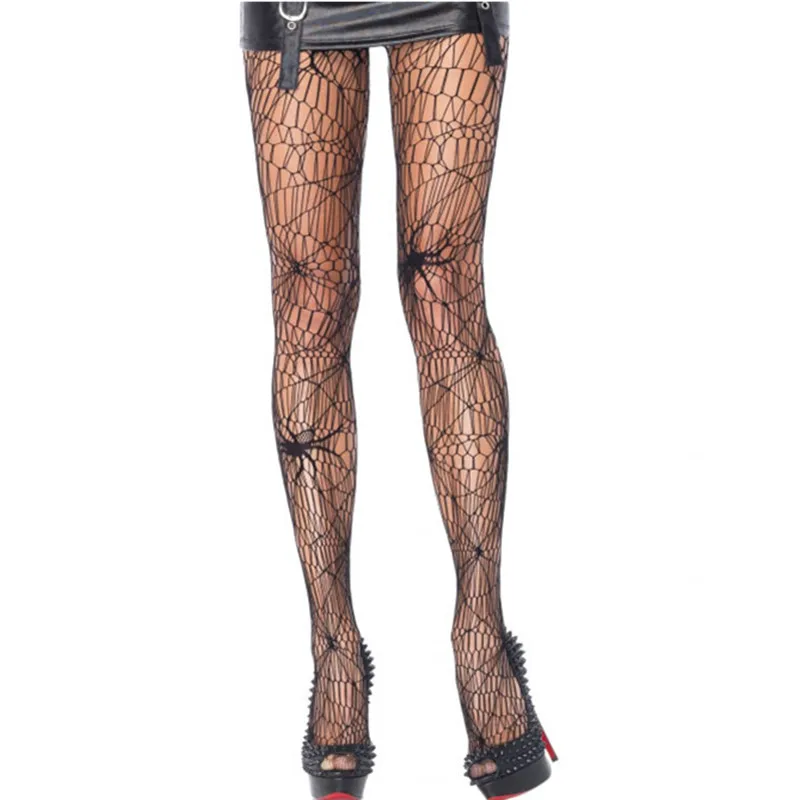 Sexy Black Spider Stockings Hollow Net Socks Cosplay Props Women Dress Up Party Purim Halloween Christmas|cosplay|purim |