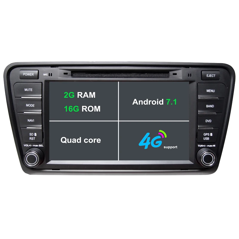 8 &quotHD сенсорный экран 1024*600 Android 7 1 автомобильный dvd плеер GPS навигационная система