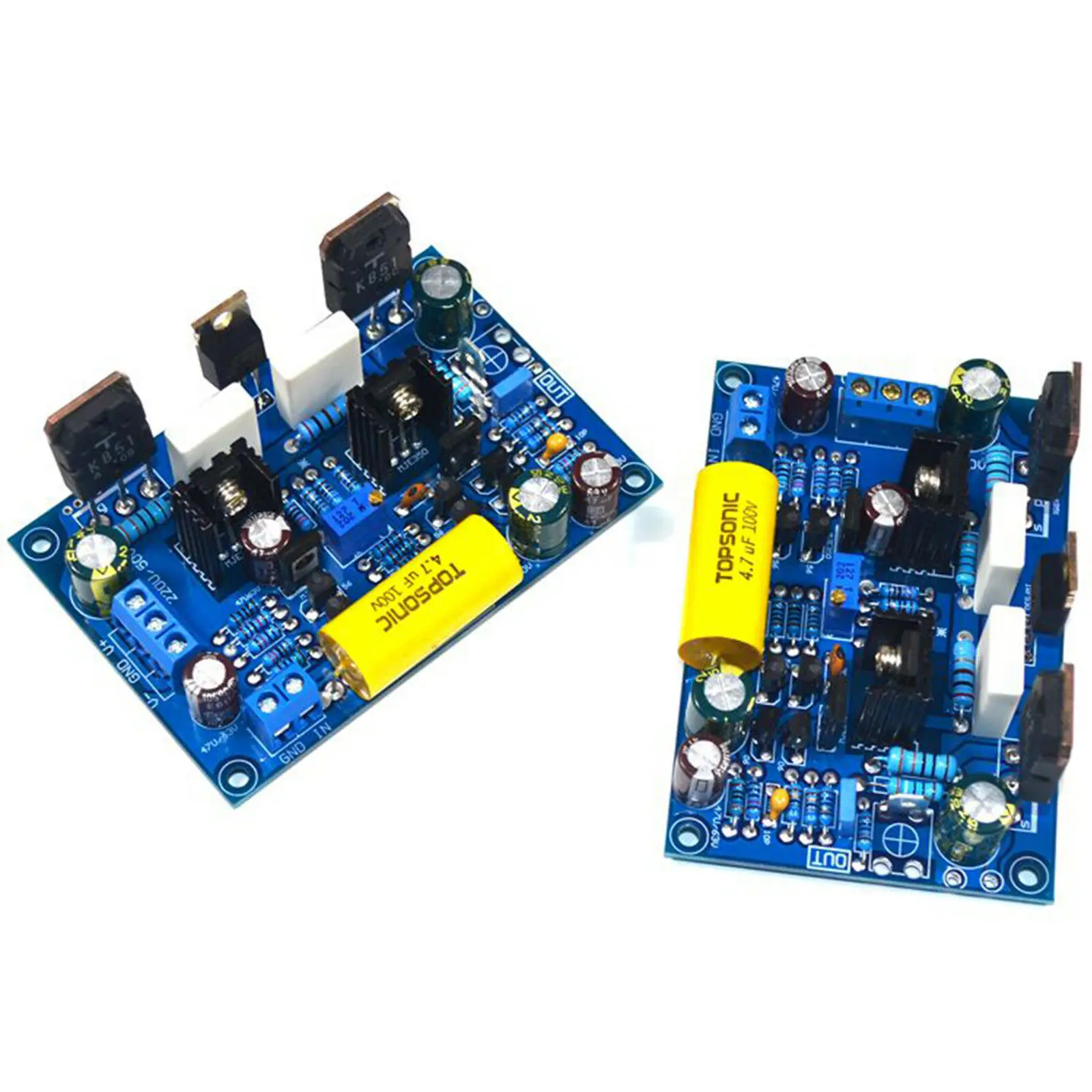 Одна пара K851 100 Вт FET MOS стерео DIY HIFI усилитель в сборе плата 2 платы YJ|Усилители