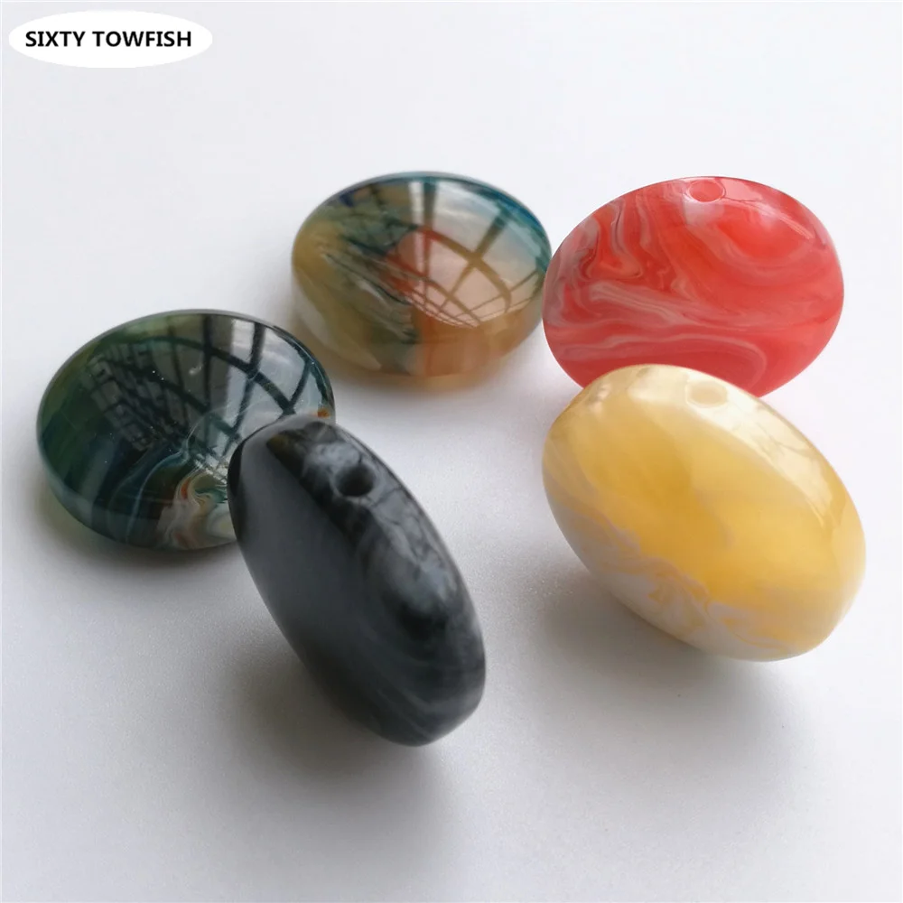 10 штук 20 мм Разноцветные Круглые бусины из смолы Ручной работы Бусины с