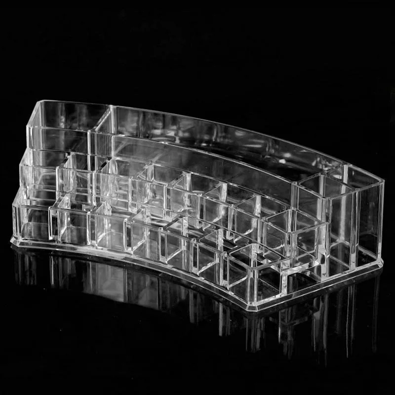 Акриловый Органайзер для макияжа прозрачный пластиковый органайзер губной