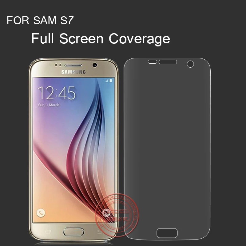 Полный охват ясный протектор для Samsung Galaxy S7 тпу материал ( не закаленное стекло