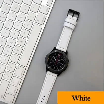 Ремешок из натуральной кожи для Samsung Gear S3 Galaxy Watch 46 мм браслет наручных часов Huawei GT