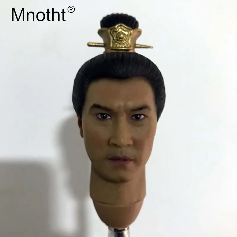 Mnotht 1:6 масштаб Древние китайские солдаты голова лепить модель Чжао Юнь спокойная