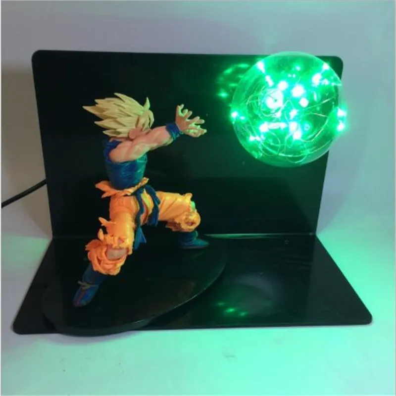 Ночная лампа Leedome Dragon Ball Z VEGETA & GOKU Spirit Bomp мощная светодиодная настольная редкая