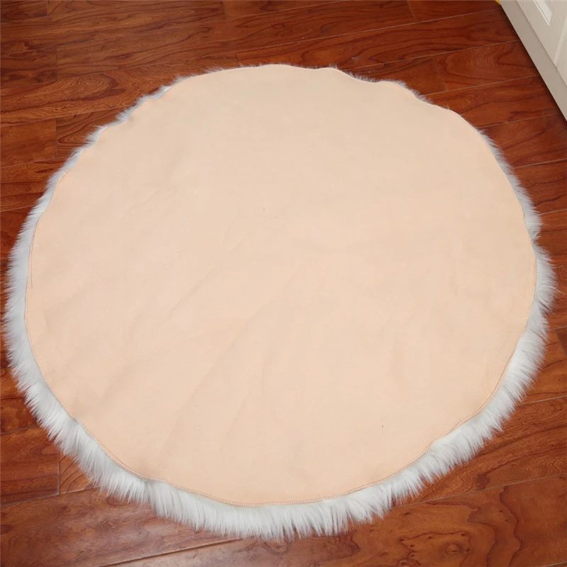 

Soft Artificial Wool Sheepskin Carpet Warm Hairy Bedroom Mat Rug For Bedside Sofa Chair Faux Rug Floor Home Decoration Tapis