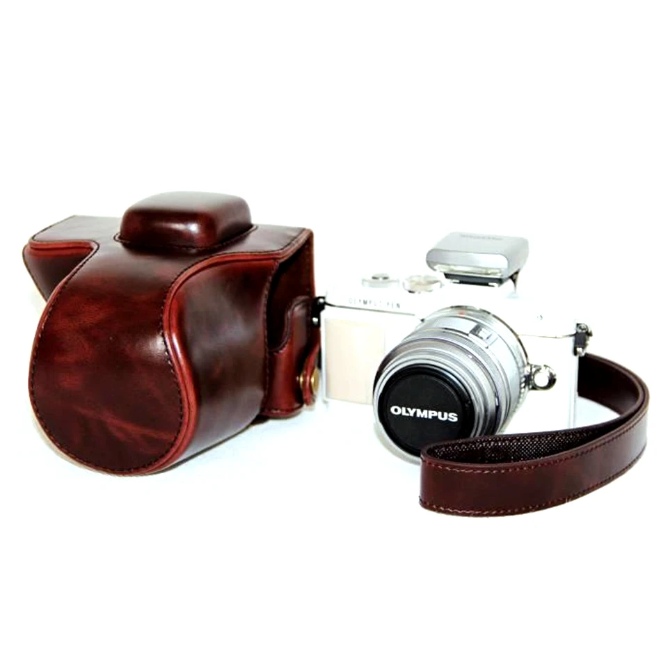 Чехол-сумка для камеры OLYMPUS Pen из искусственной кожи E-PL7 EPL7 EPL8 с объективом 14-42 мм