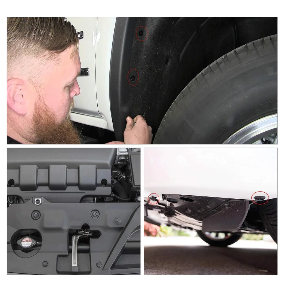 40 шт. фиксатор двигателя под крышкой нажима для Lexus и Toyota Clips 90467-07201 OEM Сменные