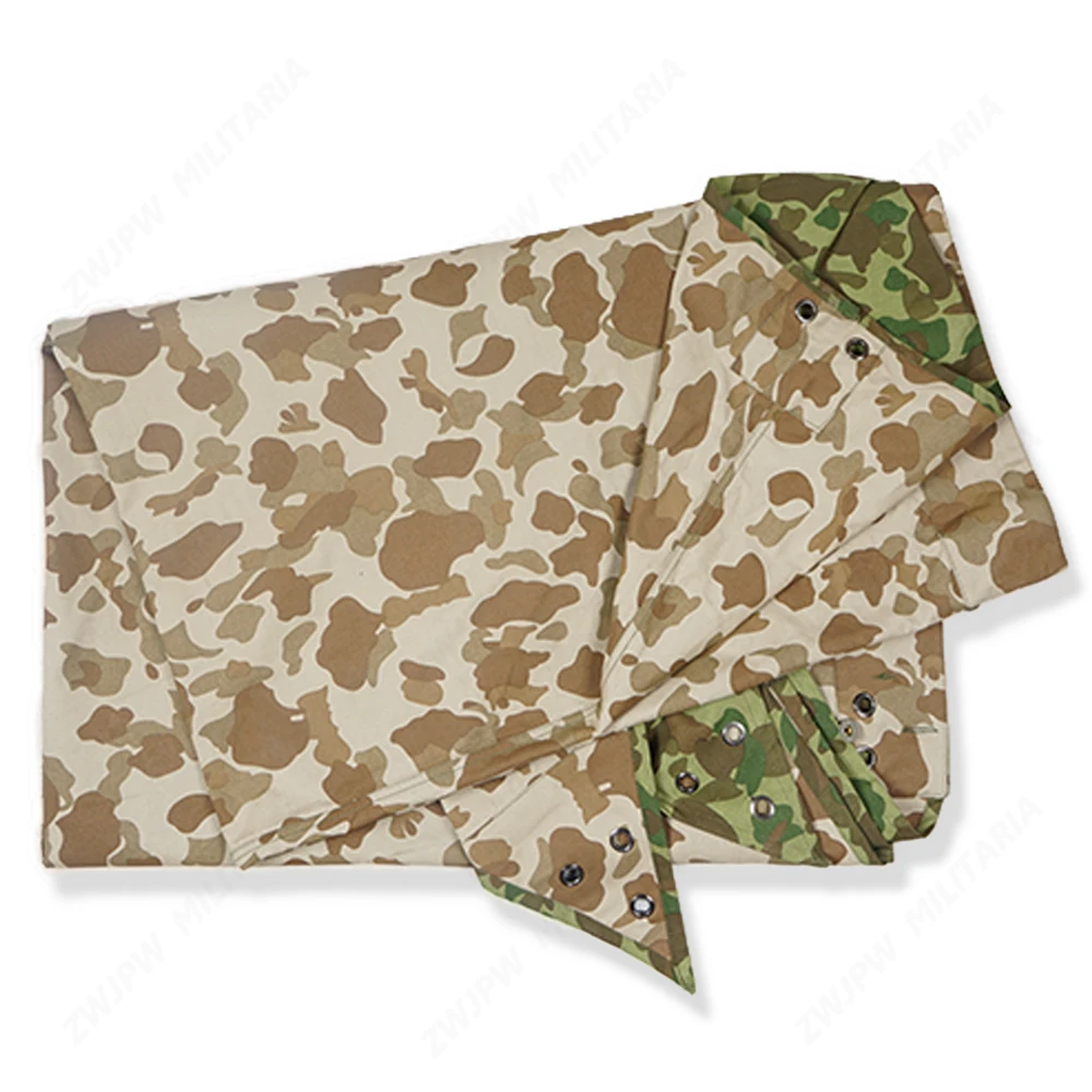 WW2 UA ARMY WAR Pacific camouflage  MITCHELL OUTDOORS TENT CLOTH ES