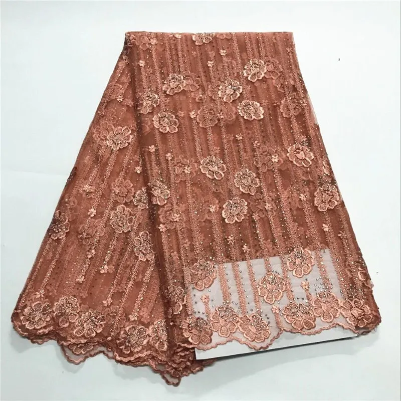 2018 хорошее качество нигерийская кружевная ткань для свадебного платья со