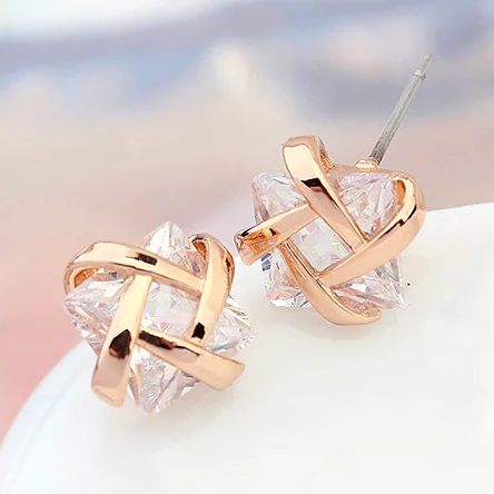 Любовь Крест Ухо Шпильки Ohrringe изысканные ювелирные изделия Bijoux (украшения своими
