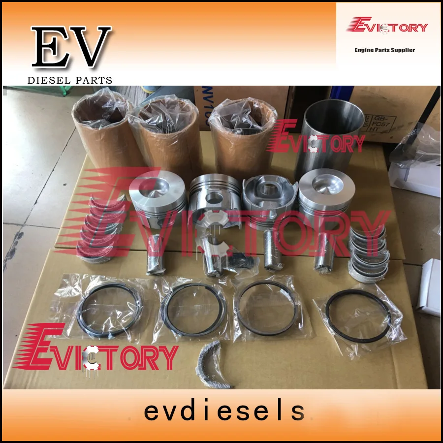 

For YANMAR 4D82E 4TN82 4TN82E 4D82 overhaul rebuild kit gasket bearing piston liner kit
