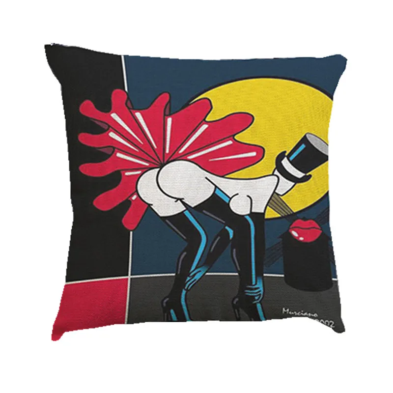 Подушка декоративная льняная для дивана автомобильного стула 45 х45 см|pillow insert|pillow