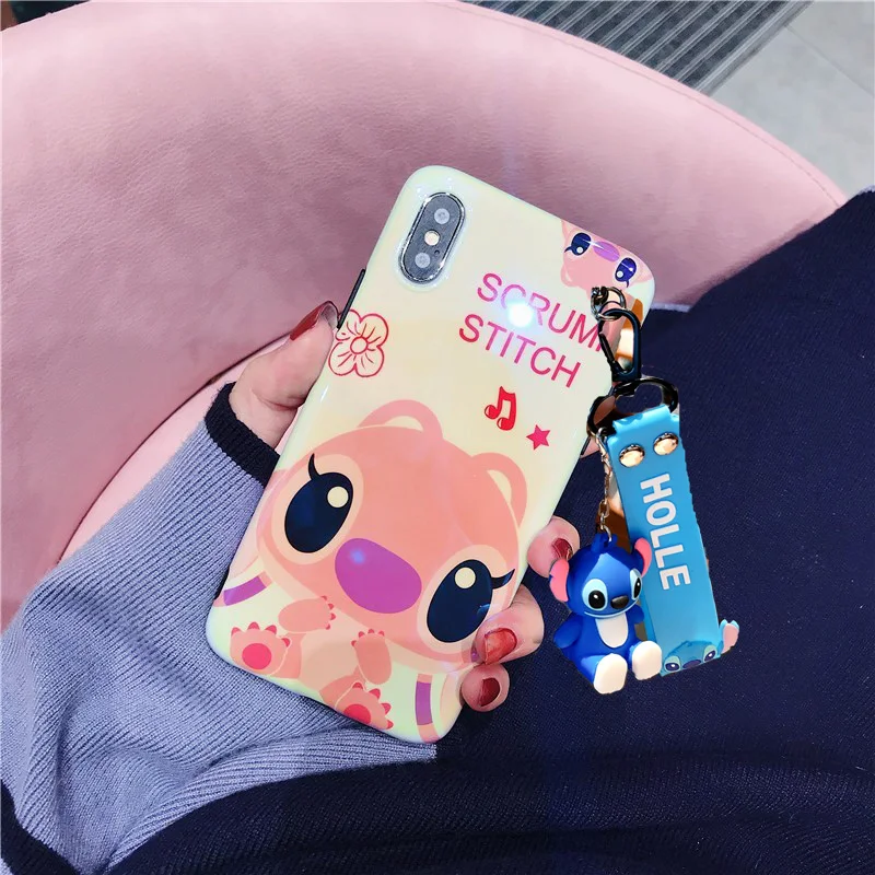 Для huawei p20 P30 pro мультяшный стежок чехол, милый мягкий чехол для huawei mate20 pro nova4 3E 3 3i p20 lite чехол+ игрушка+ ремешок