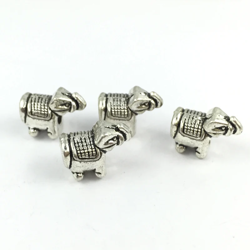 5 шт./лот модные мини-бусины в виде слона европейские Подвески подходят для