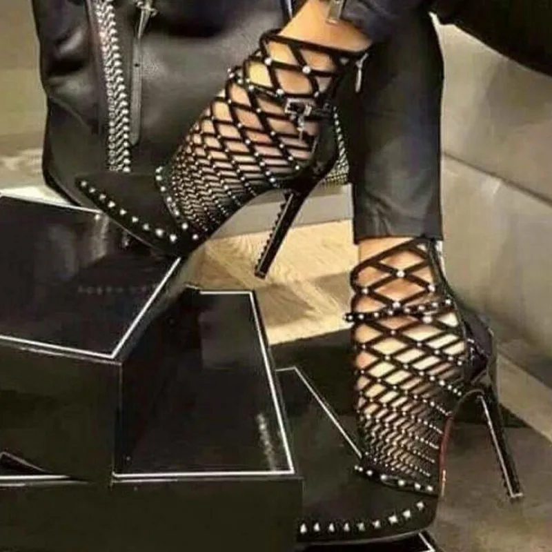 Сандалии гладиаторы Лето 2017 женская обувь новые пикантные флоковые очень