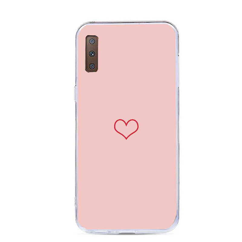 Чехол из ТПУ для Samsung Galaxy A5 J5 2017 A7 2018 Note 9 S8 S9 Plus мягкий чехол с сердечком и Минни |