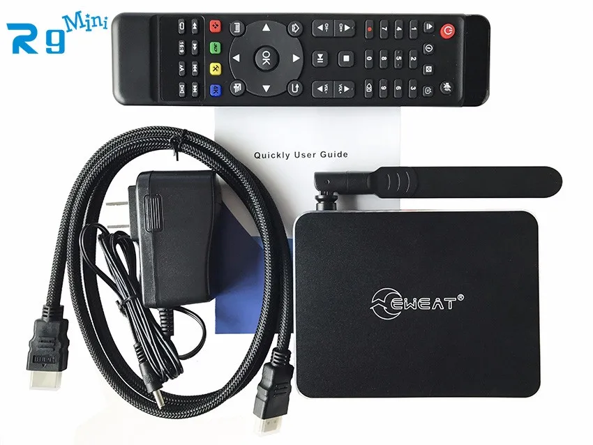 Новейший и лучший android tv box Eweat R9Mini Android6.0 tv box с чипсетом Realtek1295 четырехъядерный 2G/8G Wifi смарт медиаплеер