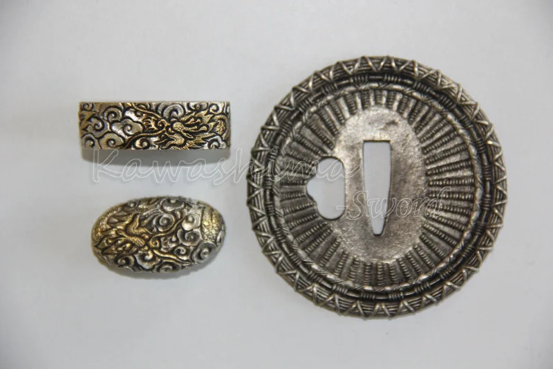 Nihonto Tsuba фучи Кашира шинген японский самурайский меч фитинги латунный материал